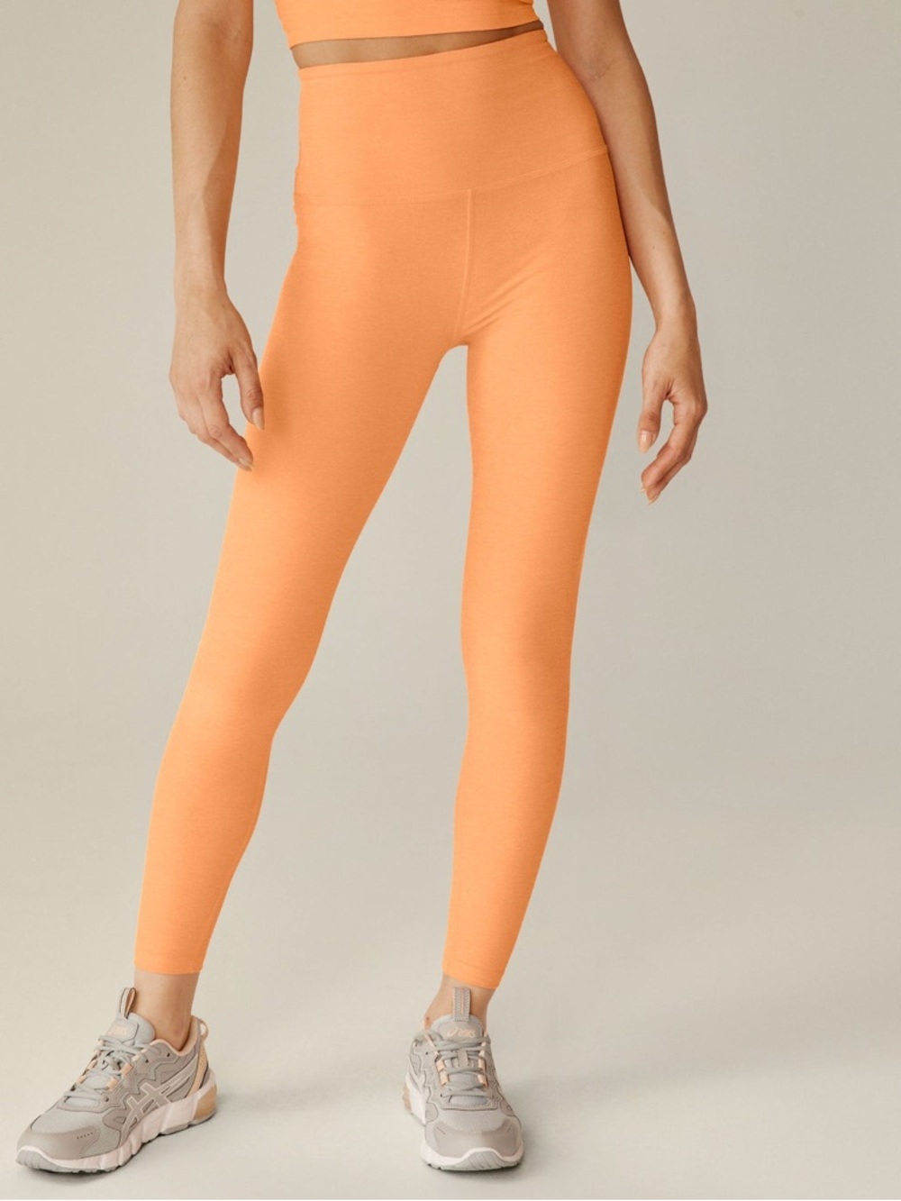 Beyond Yoga Caught In The Midi Spacedye Leggings Coral Orange High Rise XS